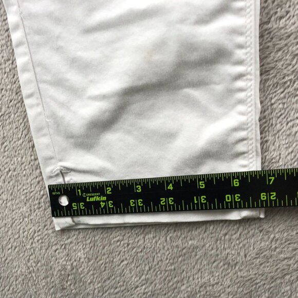 Curve Appeal Womens Pants Size 4/27Wide Leg White Ankle Casual Classic Cropped - Picture 8 of 14